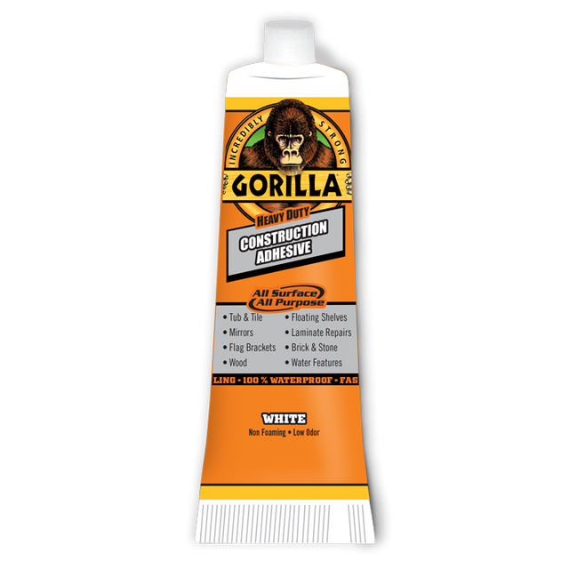 Gorilla Glue 2.5 OZ Heavy Duty Construction Adhesive Tube