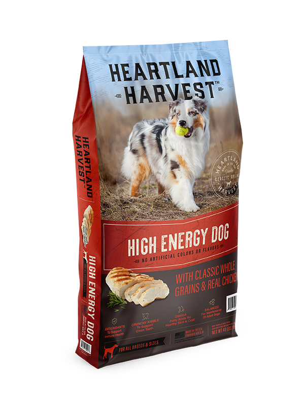 Heartland Harvest High Energy Dog with Classic Whole Grains and Real Chicken