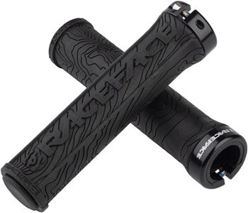 Race Face RACEFACE HALF NELSON GRIPS - BLACK, LOCK-ON BLCK