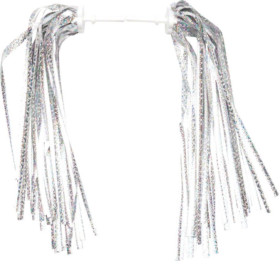 Dimension KID`S BIKE STREAMERS: SILVER-PLATINUM PAIR ...