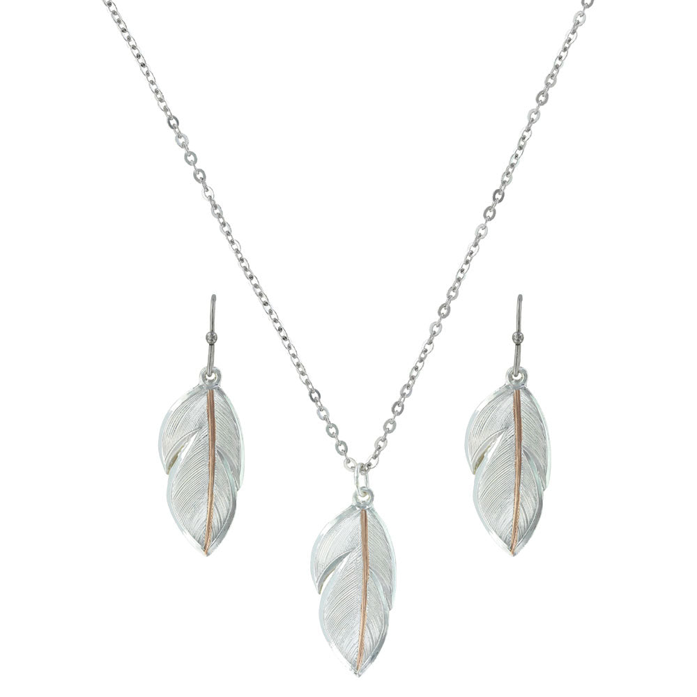 Montana Silversmiths Downy Feather Jewelry Set