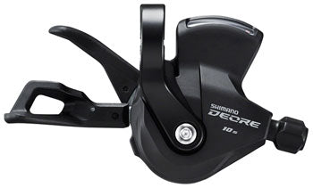 SHIMANO DEORE SL-M4100-R RIGHT SHIFT LEVER - 10-SPEED, RAPIDFIRE PLUS, OPTICAL G BLACK / 10SP