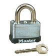 Master Lock Laminated Steel Warded Padlock, 1-1/2in Wide STEEL