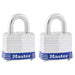 Master Lock Laminated Padlock, 1-9/16in, 2 pack