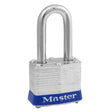 Master Lock Laminated Padlock, 1-1/2in Shackle, Universal Pin