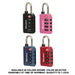 Master Lock TSA-Approved Luggage Lock, 4-Letter Combination