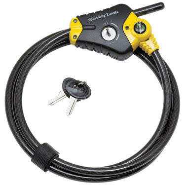 Master Lock Python Adjustable Locking Cable, 6ft x 3/8in