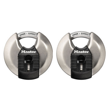 Master Lock Discus Padlock, 2-3/4in Wide, 2 pack