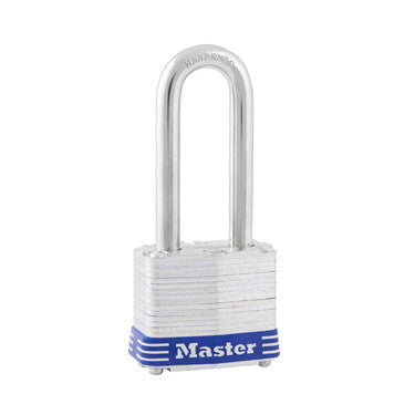 Master Lock Laminated Padlock, 1-9/16in, 2in Shackle STEEL