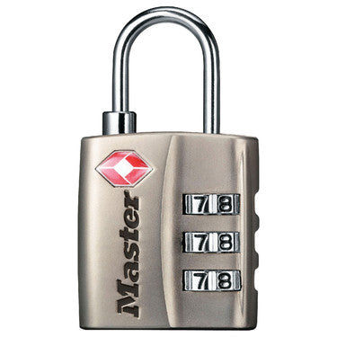 Master Lock TSA-Approved Luggage Lock, 3-Digit Combination