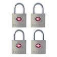 Master Lock TSA-Approved Luggage Lock, 4 pack
