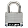 Master Lock Laminated Padlock, Stainless Steel, 2in STAINLESS_STEEL