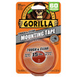 Gorilla Glue 1 in. X 60 in. Tough & Clear Double Sided Mounting Tape CLEAR