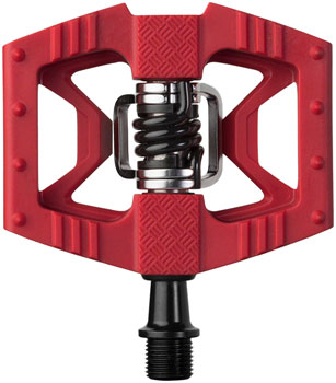 Crank Brothers DOUBLE SHOT 1 PEDALS - DUAL SIDED CLIPLESS WITH PLATFORM, COMPOSITE, 9/16`, RED RED