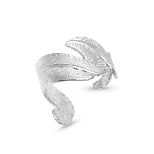 Montana Silversmiths Free Spirit Adjustable Feather Ring Silver