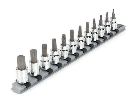 Tekton 3/8 Inch Drive Torx Bit Socket Set, 12-Piece (T10-T60)