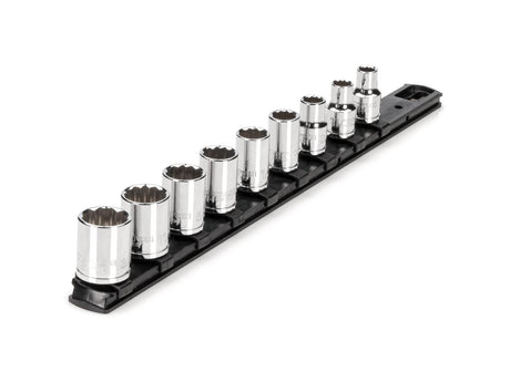 Tekton 3/8 Inch Drive 12-Point Socket Set, 9-Piece (5/16-3/4 in.)