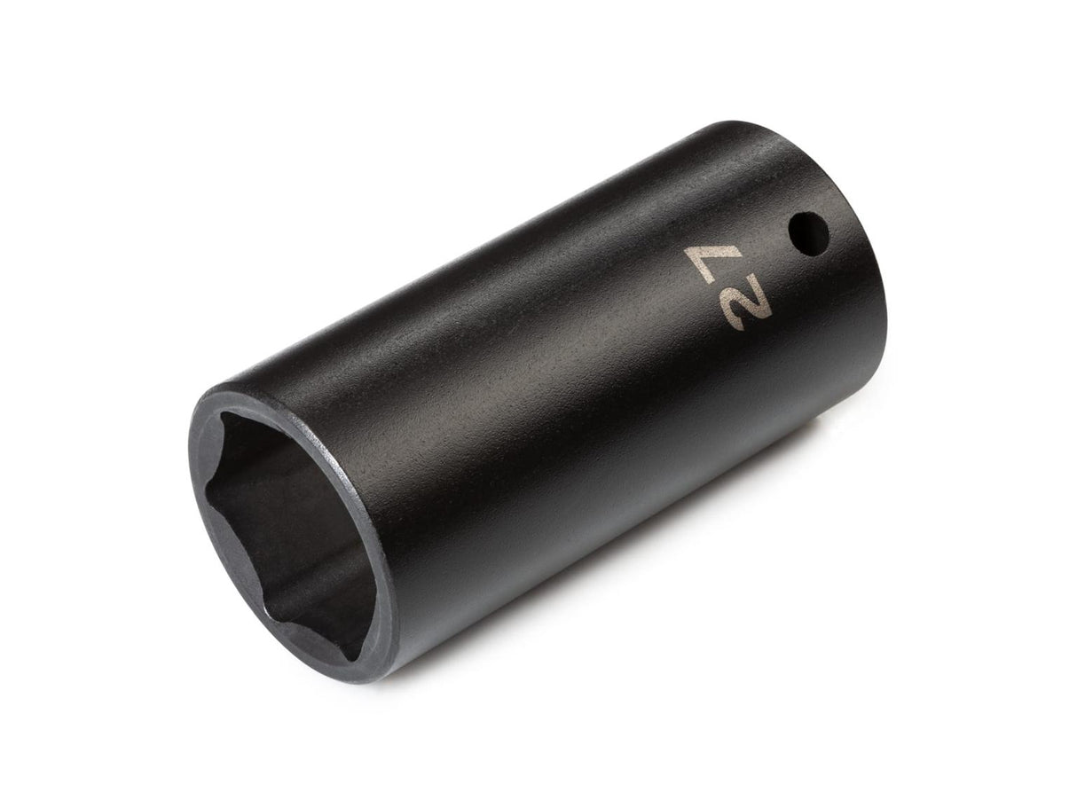 Tekton 1/2 Inch Drive x 27 mm Deep 6-Point Impact Socket / 1/2_DR