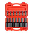 Tekton 1/2 Inch Drive Deep 6-Point Impact Socket Set, 23-Piece (10-32mm) 1/2_DR