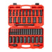 Tekton 1/2 Inch Drive Deep 6-Point Impact Socket Set, 45-Piece (5/16 - 1-1/4 in., 8-32 mm) 1/2_DR