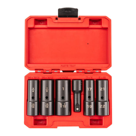 Tekton 1/2 Inch Drive Thin Wall Impact Flip Socket Set (6-Piece)