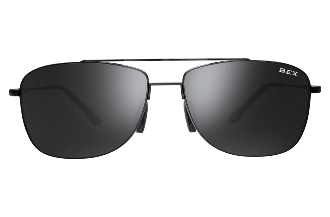 BEX Draeklyn Sunglasses Black / Gray (silver flash)