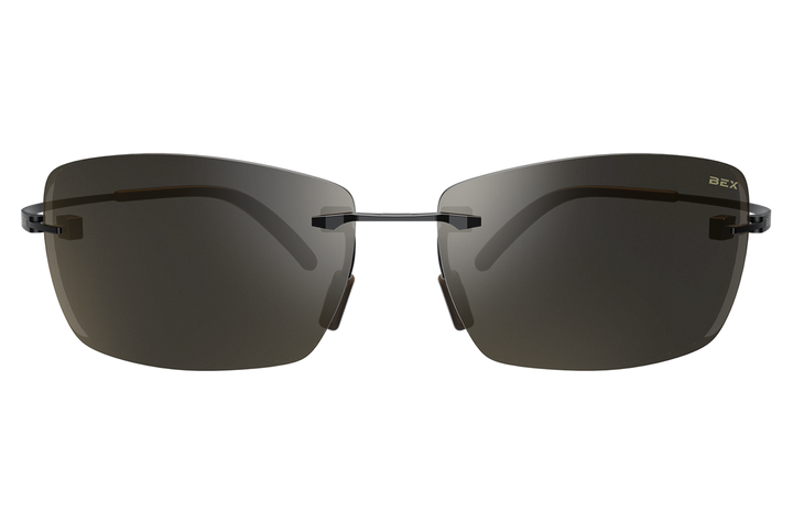 BEX Fynnland XL Sunglasses Black / Brown (silver flash)