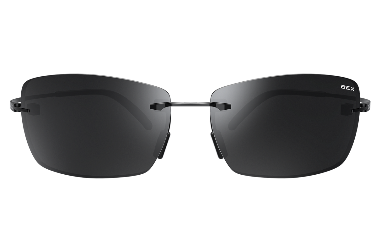 BEX Fynnland XL Sunglasses Black / Gray (silver flash)