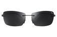 BEX Fynnland XL Sunglasses Black / Gray (silver flash)