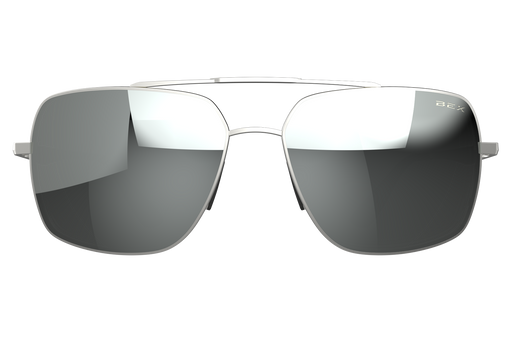 BEX Wing Sunglasses Matte Silver / Gray (silver flash)