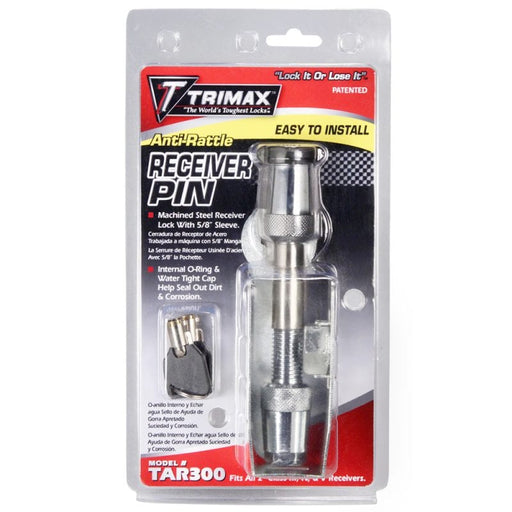 Trimax 5/8-inch Anti-Rattle Keyed Receiver Lock
