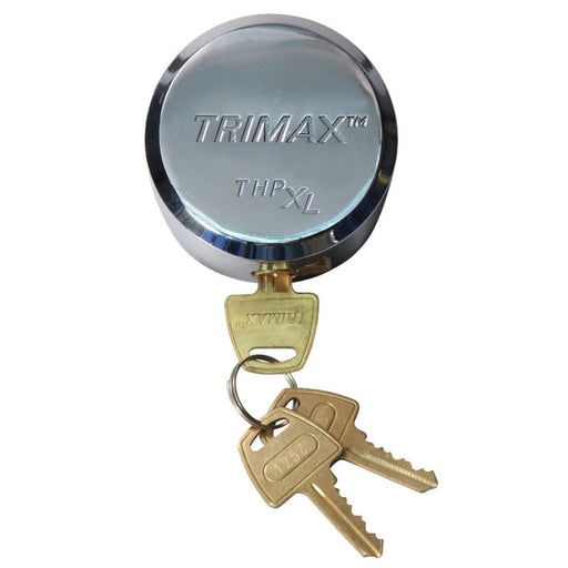 Trimax Hockey Puck-Style Internal Shackle Door Lock.