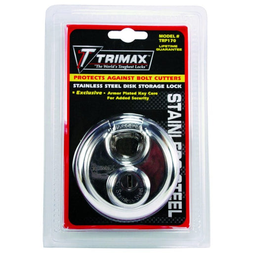 Trimax Stainless Steel 70mm Round Padlock SS