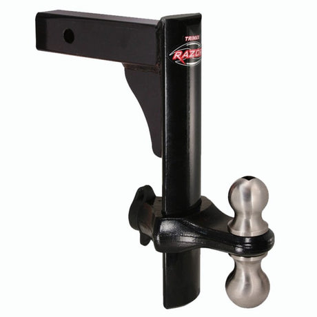 Trimax 12-inch Black Powder Coat Drop Hitch with Locking Ball Mount BLACK