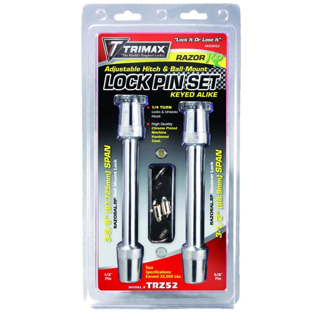 8in Razor Lock Trimax Keyed-Alike RazorAL-RP Receiver Lock Set ...