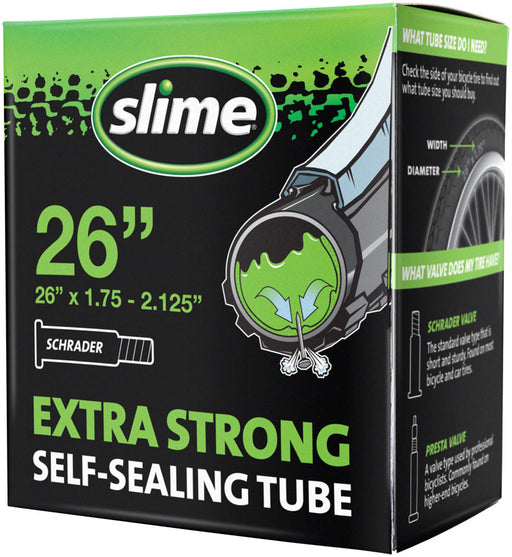 Slime Self-Sealing Tube, 26x1.75-2.125 Schrader Valve