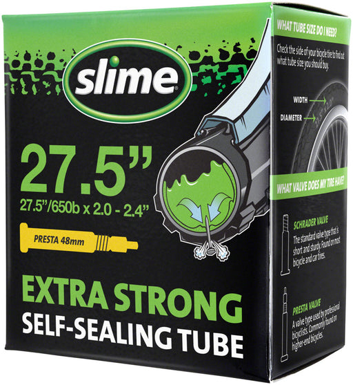 Slime Self-Sealing Tube, 27.5x2.0-2.4 Presta valve PRESTA