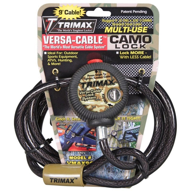 Trimax Multi-Use Versa Cable Lock - Camo CAMO