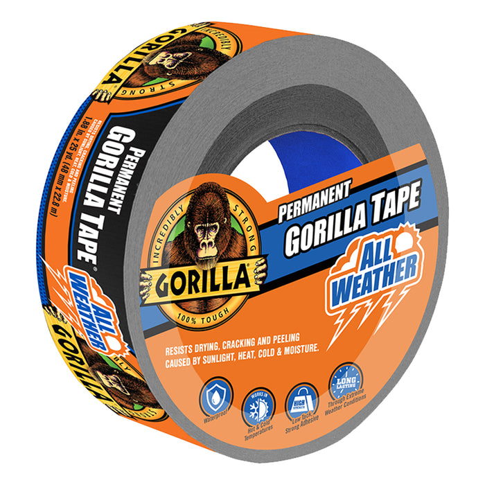 Gorilla Glue 25 YD Permanent All-Weather Tape BLACK