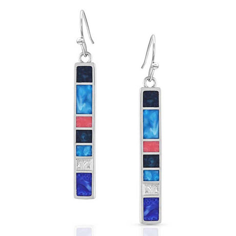 Montana Silversmiths Wrangler Legends Denim Bar Earrings