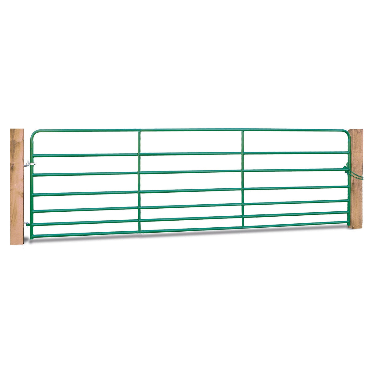 Hutchinson Western WG750 7-Rail 1-3/4" Pasture Gate, 18ft GREEN