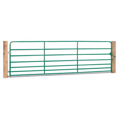 Hutchinson Western WG750 7-Rail 1-3/4" Pasture Gate, 10ft GREEN