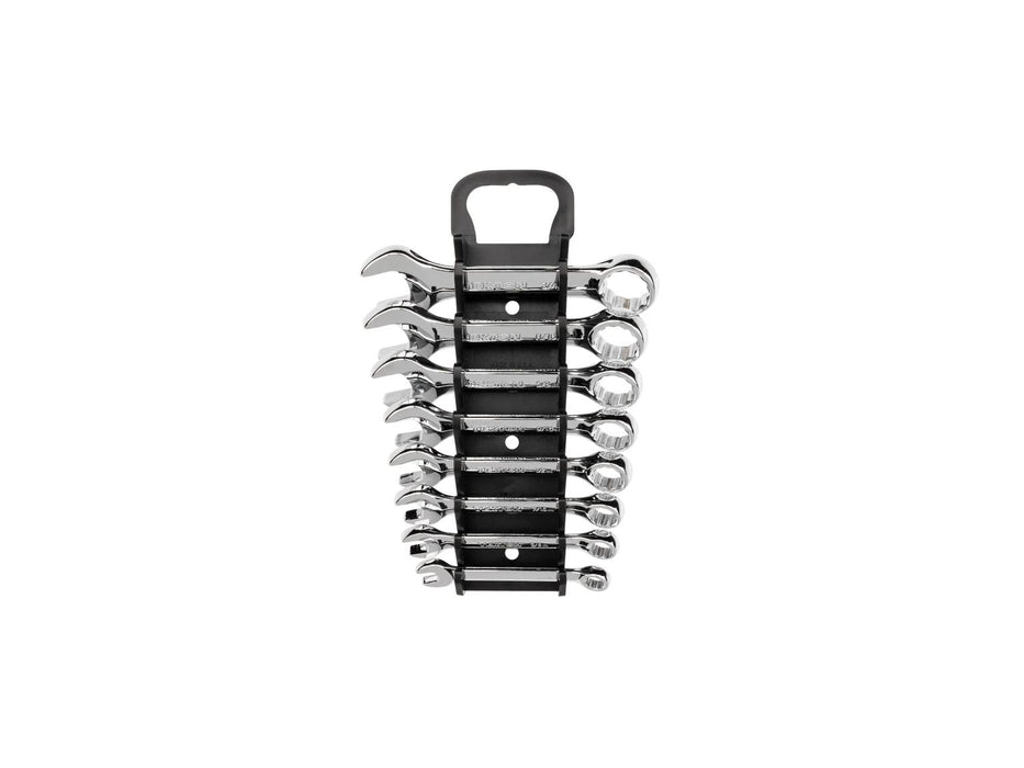 Tekton Stubby Combination Wrench Set, 8-Piece (5/16-3/4 in.) - Holder