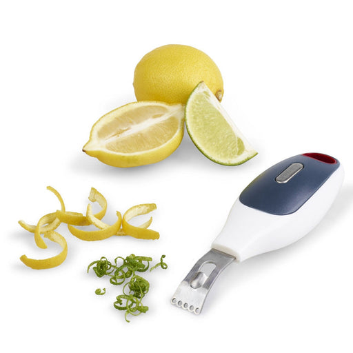 Zyliss 2 In 1 Citrus Zester WHITE_GREY_RED