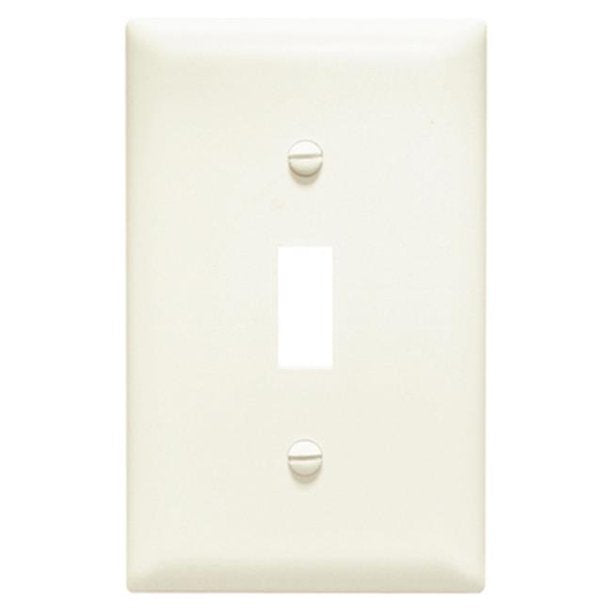 Pass & Seymour 1 Gang Wall Plate with 1 Toggle Opening, Light Almond ALMOND