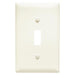 Pass & Seymour 1 Gang Wall Plate with 1 Toggle Opening, Light Almond ALMOND