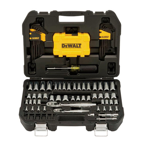 Dewalt 1/4 IN. & 3/8 IN. Drive Polished Chrome Mechanics Tool Set - 108 PIECE