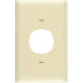 Pass & Seymour 1 Gang Wall Plate, Mid-Size Round Opening, Ivory 1G