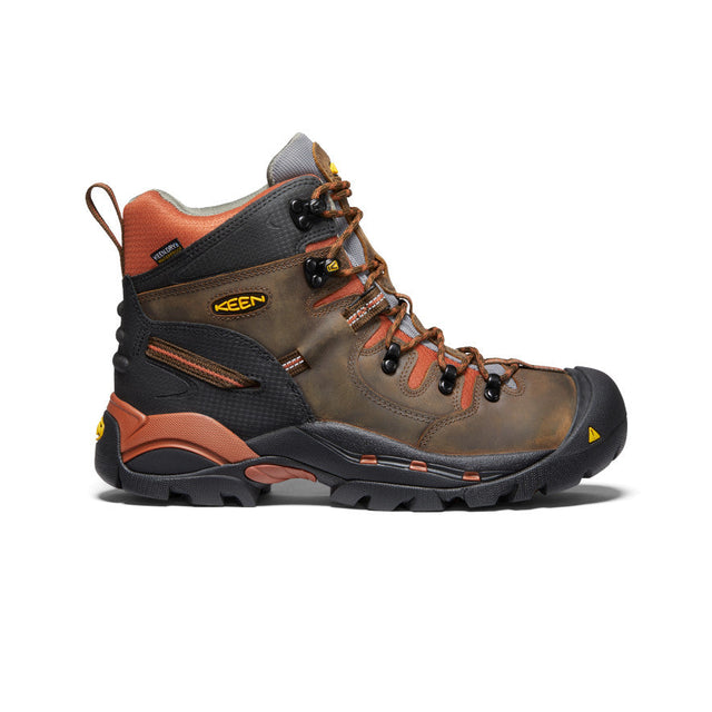 Keen Utility Pittsburgh 6In Waterproof Boot (Soft Toe) CASCADE_BROWN