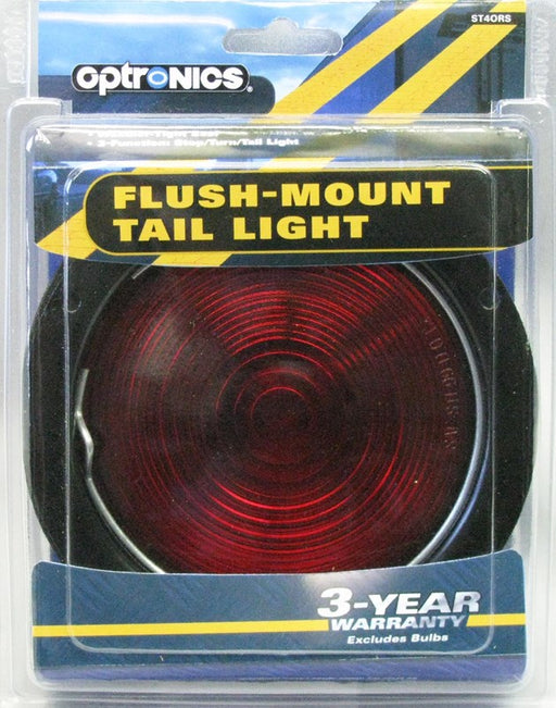 Optronics Flush Mount Tail Light BLK_STL